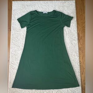 Women’s XL Miss Look Green Short Sleeve Dress
